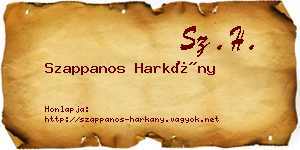 Szappanos Harkány névjegykártya
